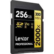 Lexar 256GB Professional 2000x UHS-II SDXC Memory Card GOLD Series
