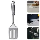Stainless Steel Turner Steak Slotted Spatula Ergonomic Handle Spatula