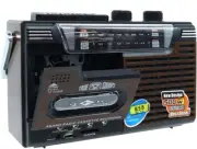 Retro Tape Recorder Cassette Player Outdoor Speaker AM FM SW1 SW2 Radio Single T