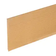 10ft x 6" Baseboard Trim Peel and Stick Flexible Molding Yellow Wood Grain