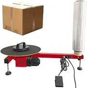 Commercial Stretch Film Wrapper, Business Industry Film Packaging Machine, ​​30 RPM Electric Stretch Wrap Dispensers Wrapping Machine, Fully Automatic Pallet Wrapper for Box,Pack