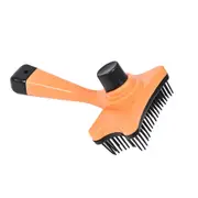 3Pcs Multi-functional Plastic Grooming Comb Cut Tangles Tool Pet Brushes(Orange)
