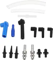 Garneck 16pcs Brake Hydraulic Connector Brake Fluid Bleeder Adapter Kit for Car Maintenance Bleeding Fluid Fitting for Professional Use