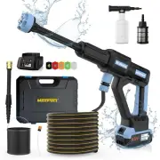 Cordless Pressure Washer, Max 1080-PSI, Brushless Portable Pressure Washer with