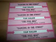 3 Van Halen Dancing In The Street / The Full Bug Jukebox Title Strips