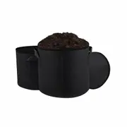 Pack of 10 Fabric Grow Pots Breathable Planter Bags 1/3/5/7/10 Gallon Bags