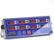 8 Channel Digital Kitchen Timer Clock Reminder Cooking Commercial Loud Silver