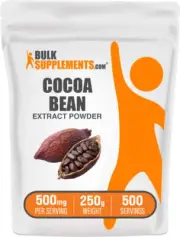 BulkSupplements Cocoa Bean Extract Powder - 500mg Per Serving