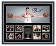 DEVIN BOOKER WINGS PHOENIX SUNS SIGNED PHOTO FRAMED LIMITED EDITION MEMORABILIA