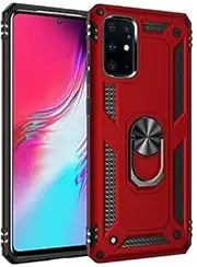 [NH] Case Samsung Galaxy S20, with Magnetic Ring Holder 360 Degree Full Body Protective Silicone Personalised Tough Armor Phone Case with Screen Protector for Samsung Galaxy S20 -Red