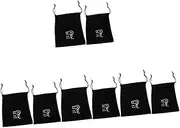 TOVINANNA 8pcs Hair Dryer Pouch Drawstring Storage Bag for Travel Hair Blower Case Lightweight and Compact Organizer Black