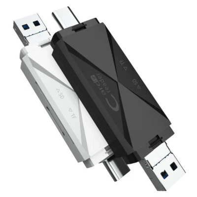 5in1 Micro SD/TF Memory Card USB Reader For Type-C Android Phone Tablet Laptop