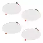 Halo HLBSL6 Series 6 in. 3000K-5000K LED White Downlight Recessed Light 4-Pack