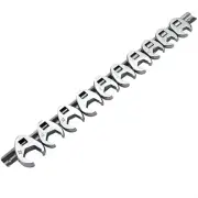 10PCS 3/8Inch Drive Crowfoot Wrench 10 To 22mm Metric SAE Imperial Chrome Plated Foot Open End Spanner