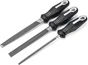 Crescent Bastard File with Ergonomic Handles 3-Pieces Set