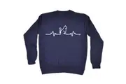 Animal Cat Pulse - Funny Novelty Sweatshirt