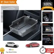Tesla Model Y/3 Console Organizer Tray - Built-in Silicone Pads & Smooth Slide