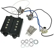 ａ aternee Passive Pickup Pre-wired Pickup Harness Electric Guitar Pickups for 4-string Bass