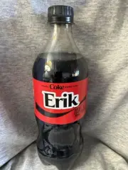 Share A Coke with Erik 2025 Personalized Gift Coca Cola Bottle 20oz Zero