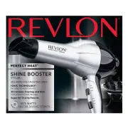 Revlon Shine Booster, RV484, 1875W Ionic Ceramic Hair Dryer, Silver