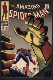 AMAZING SPIDER-MAN #67 5.0 // 1ST APP OF RANDY ROBERTSON MARVEL COMICS 1968