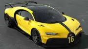 1:18 MR BUGATTI CHIRON PUR SPORT JAUNE MOLSHEIM No BBR D&G AMALGAM PEAKO 04/99