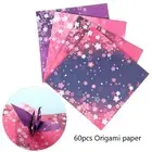 60PCS Square Kids Handmade Origami Cherry Blossom Scrapbooking Folding Papers