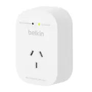 Belkin 1 Outlet Surge Protection White, 1800 Joules Protection Power Board