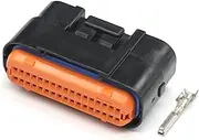 BIZOCA 34Pin MX23A34SF1 MX23A26NF1 Pinheader Male Female Plug Housing Automotive Waterproof Connector Additional Terminal(MX23A34SF1)