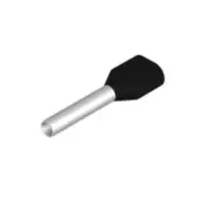 Weidmuller H1, 5/20D Sw Zh Sv Bush Terminal Double,15 MM,12 MM, Black