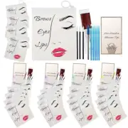 PMU and Microblading Aftercare Kit 25 pack Microbrush, Lip Brushes, Repair Gel