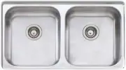 Oliveri Nu-petite Double Bowl Undermount Sink NP60U