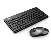 Wireless Keyboard And Mouse Set Laptop Mini-Usb Mouse Keyboard - Black