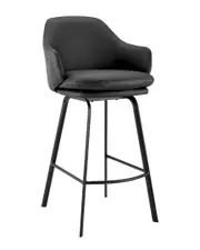 Armen Living Brigden Metal Swivel 26In Counter Stool