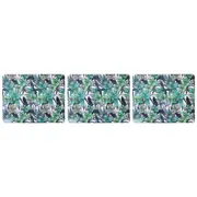3x 4pc LVD MDF/Cork Placemat Dining Table Protector 34x26.5cm Tropical Orchid