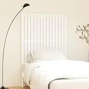 Bed Headboard, Beds Head Frame Wall Headboard White 95.5 cm Solid Wood Pine