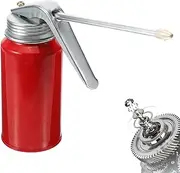 Oil Squirt Can - Motor Oil Dispenser with Long Flex Spout,Thumb Pump Tool Oiler, Oil Can for Home Auto Motorcycles Applications