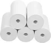 BUTIFULSIC 5 Rolls Thermal Cashier Paper Mini Thermal Printer Sticker Paper Labels for Thermal Printer Thermal Receipt Paper Thermal Printer Paper Printer Paper Labels Thermal Paper