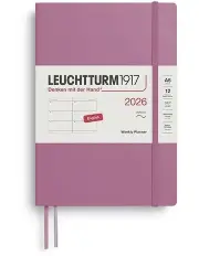 [LEUCHTTURM1917] Weekly Planner Medium A5 2026 Softcover in Dusty Rose