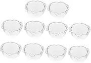 UPKOCH 10 Pcs Mini Glass Bowls Bowl Saucer Set Boys and Girls Kitchen Toys Pretend Play for Boys and Girls