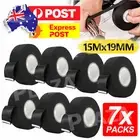 7Roll Electrical Harness Tape Wire Loom Cloth Noise Damping Heat Proof 19mmX15M