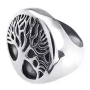 Men's Ring Stainless Steel TREE OF LIFE Heavy Size 12