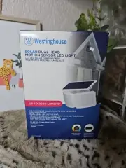 Westinghouse 2000 Lumen LED Dual Head Solar Powered Security Light Home Monitor
