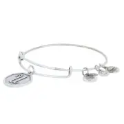 NEW Alex and Ani Initial U Bracelet - Silver Toned Monogram Letter Adjustable