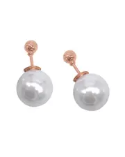 ADORNIA 14K Plated Double-Sided Earrings