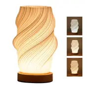 Clora USB Bedside Table Lamp Nightstand Night Light Atmosphere 3 Color Mode Home Decor