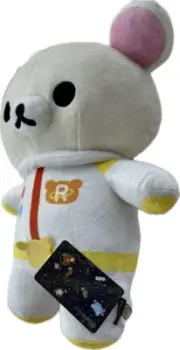 Rilakkuma San-X Spaceship Plush 15” tall Stuff Toy plush Space Suit Round 1 New