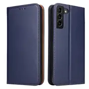 For Samsung Galaxy S22 Case Leather Flip Wallet Folio Cover Blue