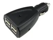 USB Car Charger Adaptor 4 sockets