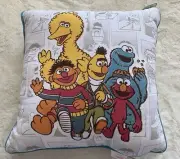 Sesame Street Square Decorative Pillow Big Bird Elmo Cookie Monster Ernie Bert